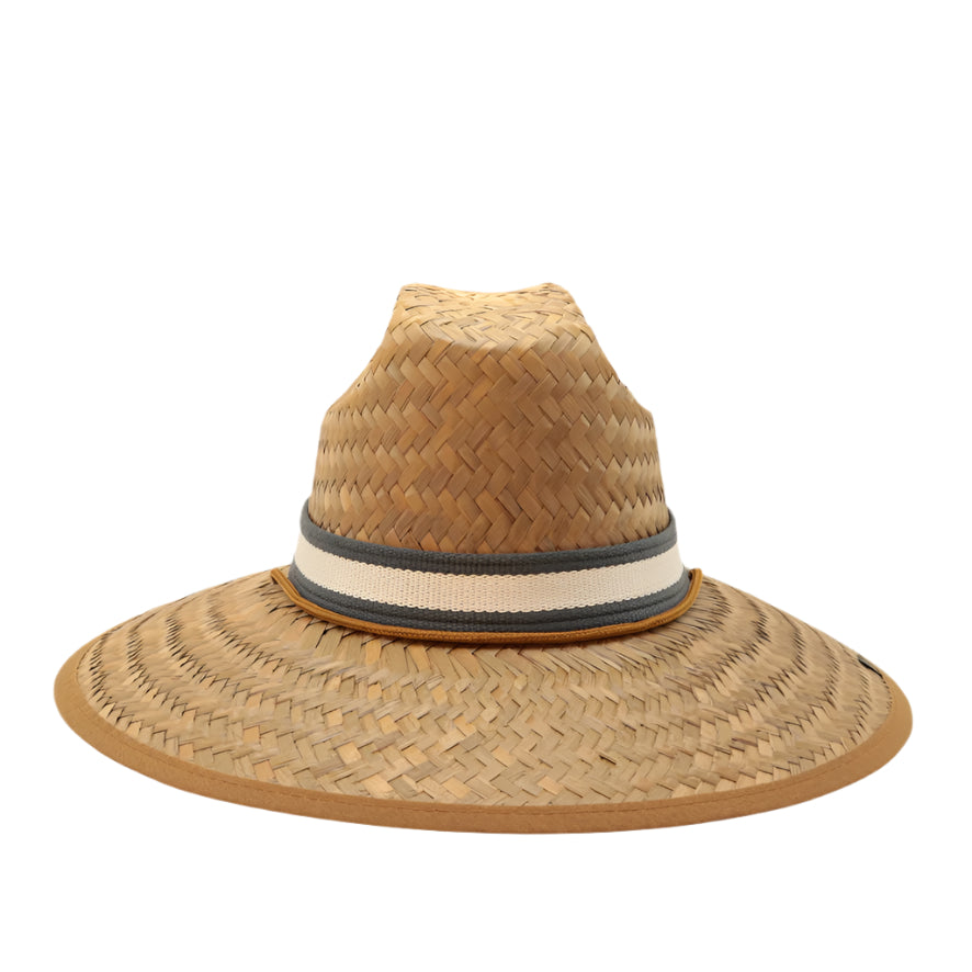 STRAW HAT CLASSIC STRIPE - NAVY AND WHITE