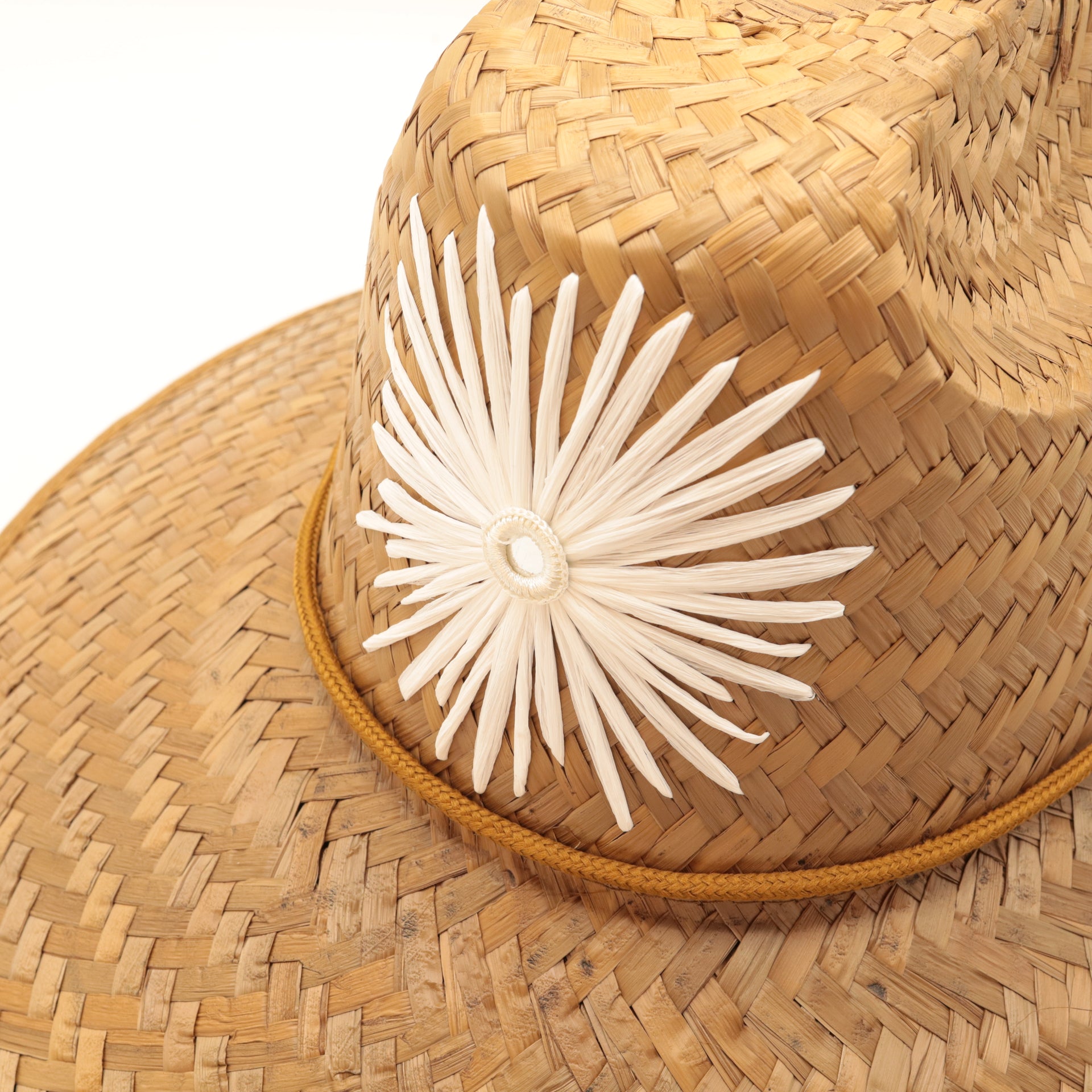 STRAW HATS - RAFFIA FLOWER