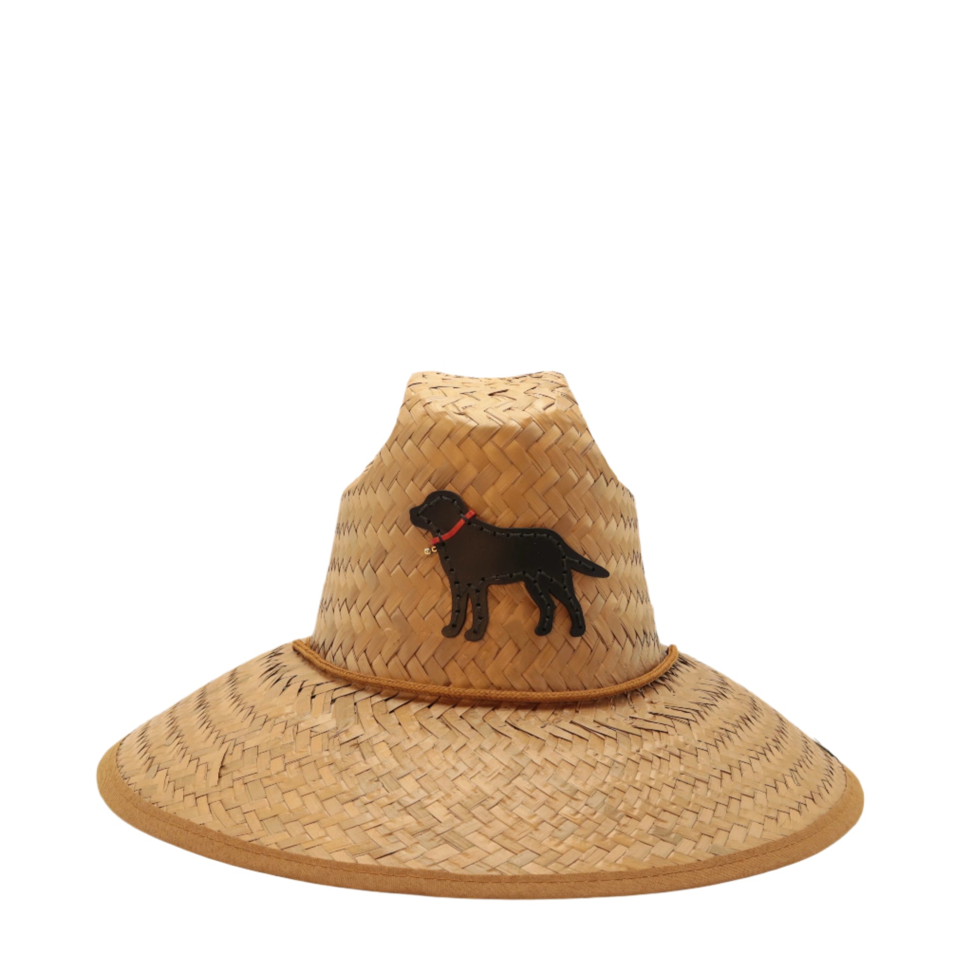 STRAW HAT - BLACK LAB WITH RED COLLAR (LIMITED EDITION)