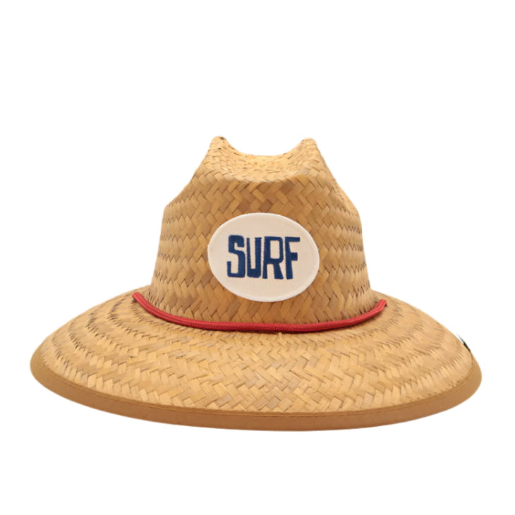 KIDS STRAW HAT - EMBROIDERED SURF PATCH