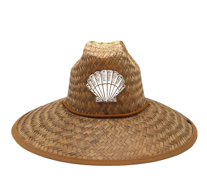 Straw Hat Shell STRAW HAT - LEATHER SCALLOP SHELL