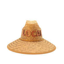 STRAW HAT - BROWN LEATHER  LOCAL