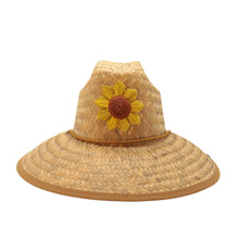 STRAW HAT - WOVEN PALM SUNFLOWER