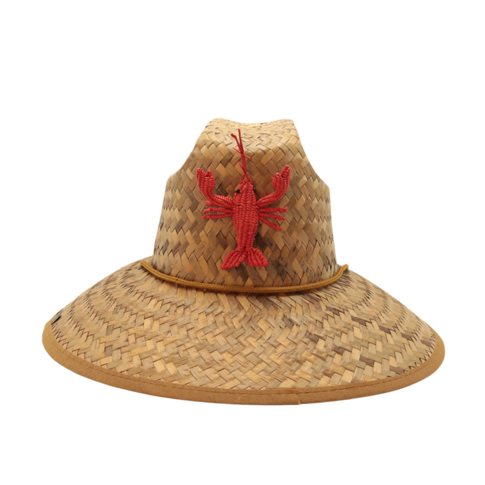 STRAW HAT - WOVEN PALM LOBSTER