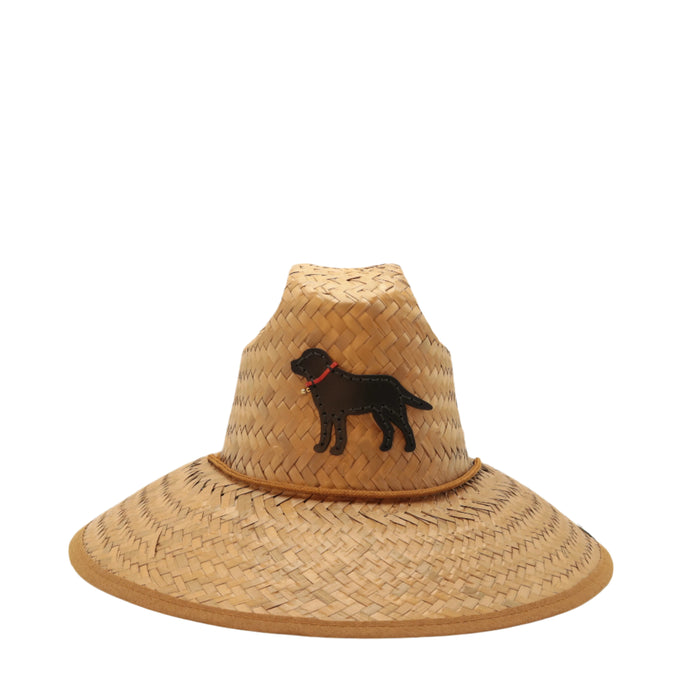 STRAW HAT - BLACK LAB WITH RED COLLAR (LIMITED ADDITION)