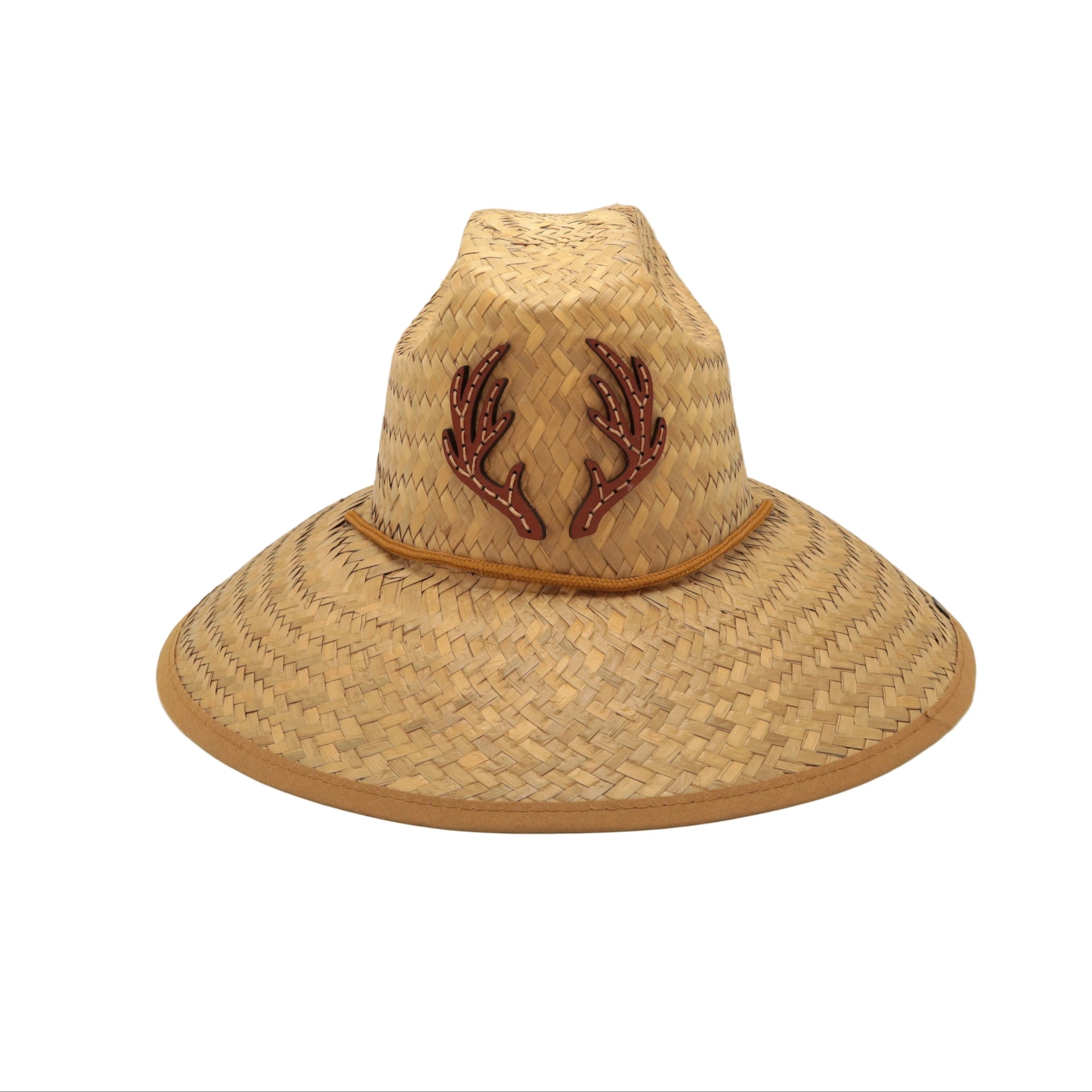 STRAW HAT - BROWN ANTLERS