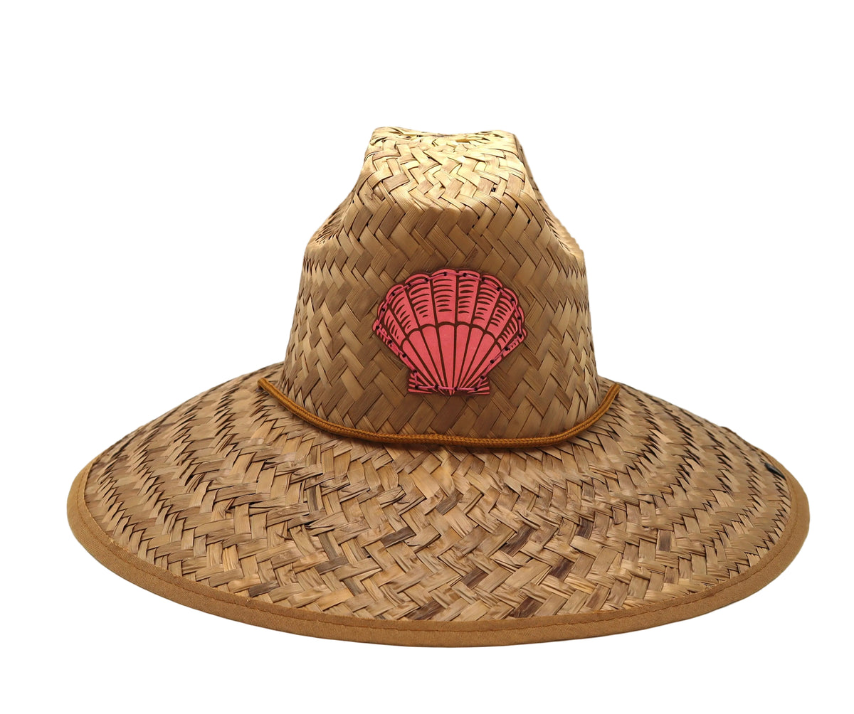Straw Hat Shell STRAW HAT - LEATHER SCALLOP SHELL