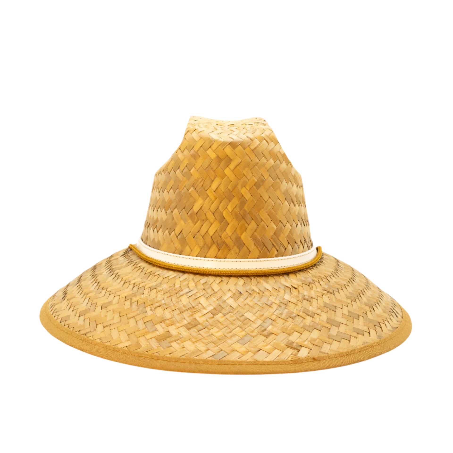 STRAW HATS - LEATHER STITCHED STRAP