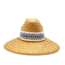 STRAW HATS - RETRO LEAF LINEN RIBBON