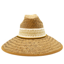 STRAW HATS - RETRO LEAF LINEN RIBBON