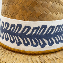 STRAW HATS - RETRO LEAF LINEN RIBBON