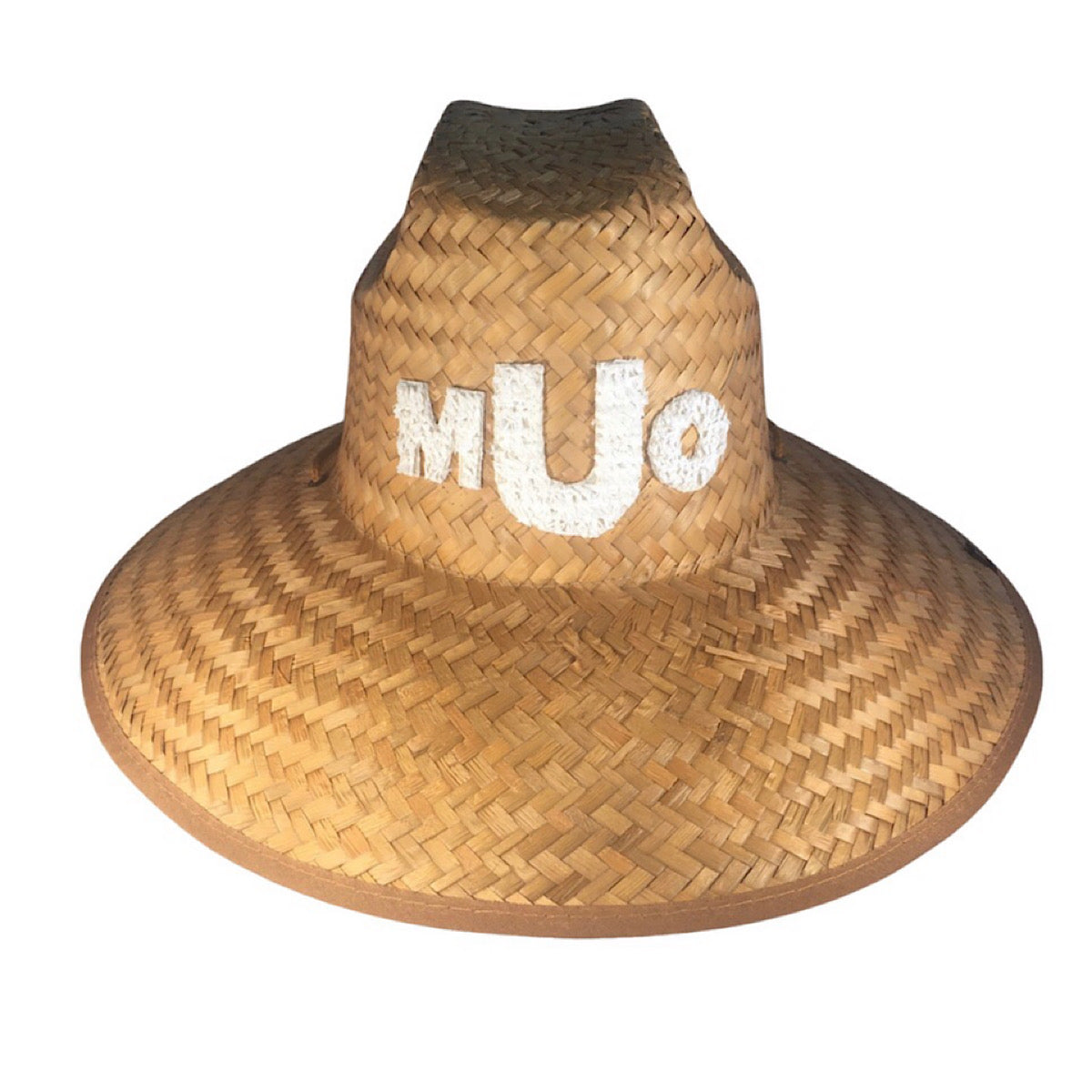 CUSTOM MONOGRAM STYLE FAUX GRASS STRAW HATS ( 1 - 3 LETTERS)